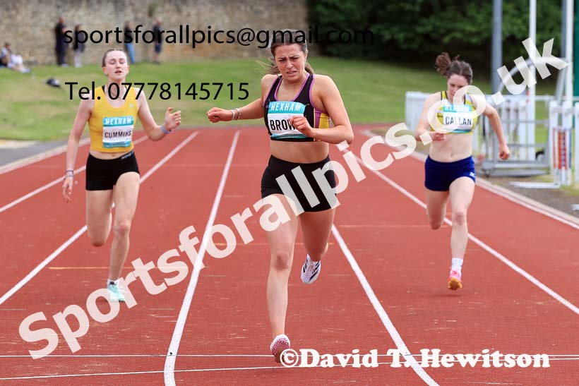 Womens Heptathlon 200 metres, 2024 EAP International Combined events, Hewcham, Northumberland.  Photo: David T. Hewitson/Sports for All Pics